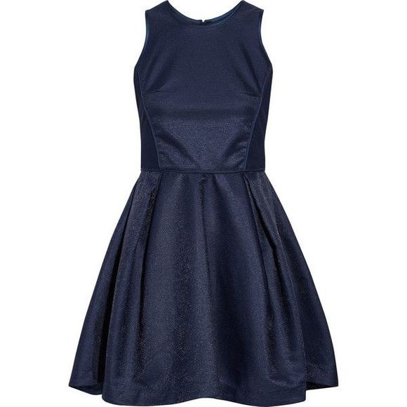 Maje Dresses & Skirts - Maje Grease fit and flare midnight blue mini dress